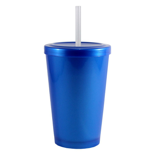 Copo Cancun Tampa e Canudo 320ml-BB144