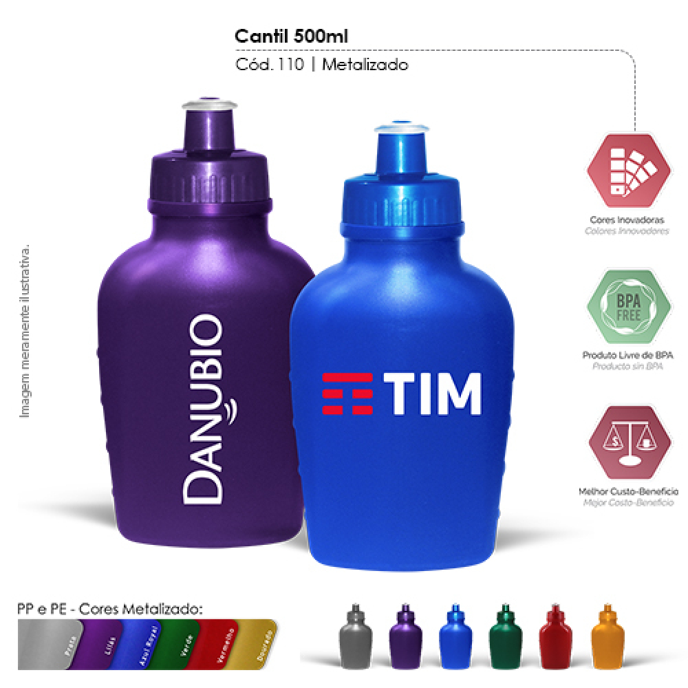 Cantil Plástico 500ml