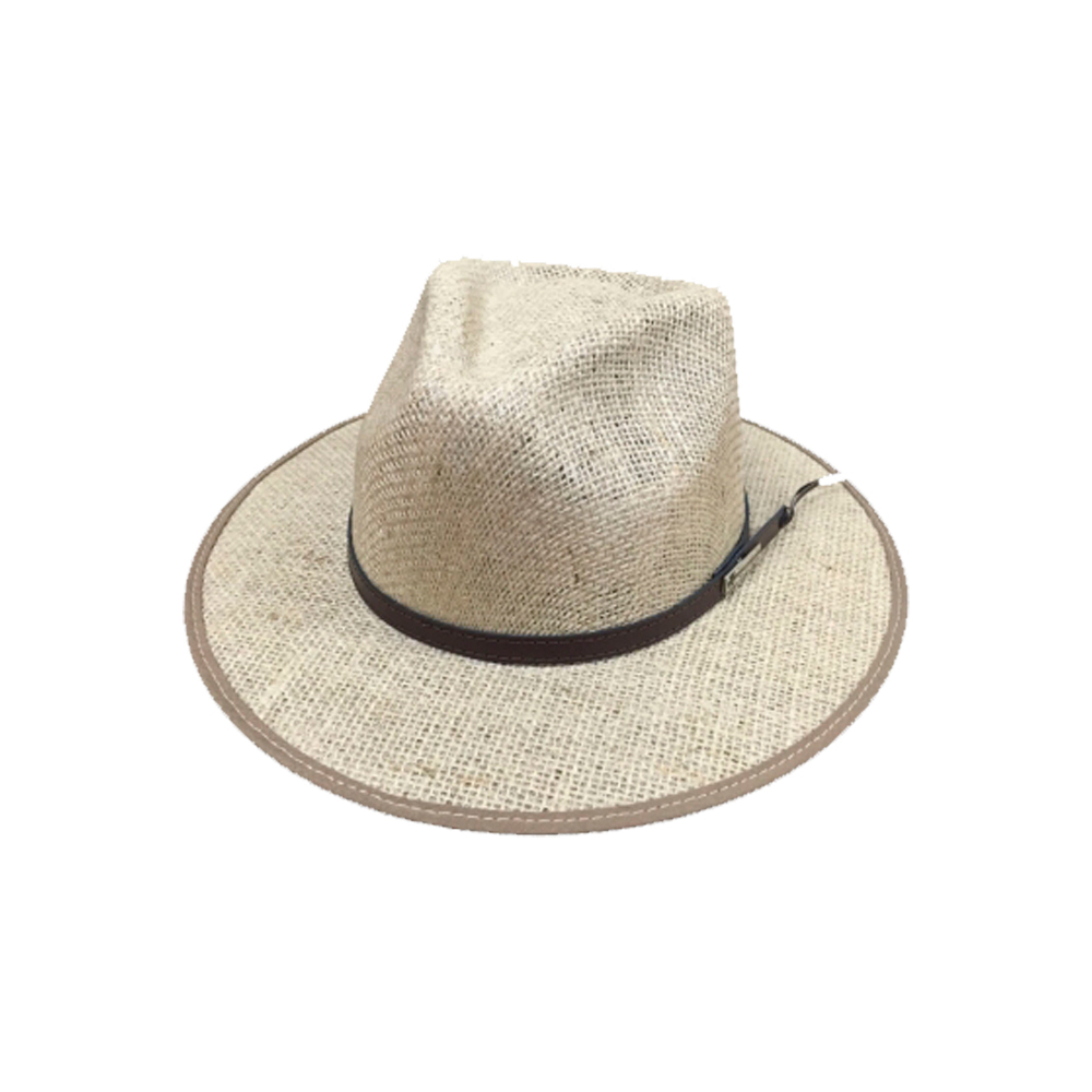 Chapéu de Juta com aba forrada